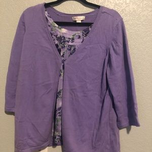 Christopher & Banks Lavender Top